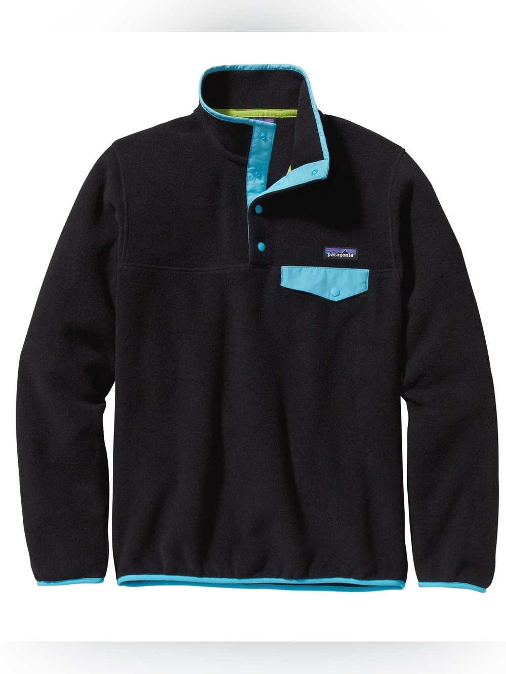 Patagonia Synchilla Snap-T Fleece Pullover Women’s XS Black Blue